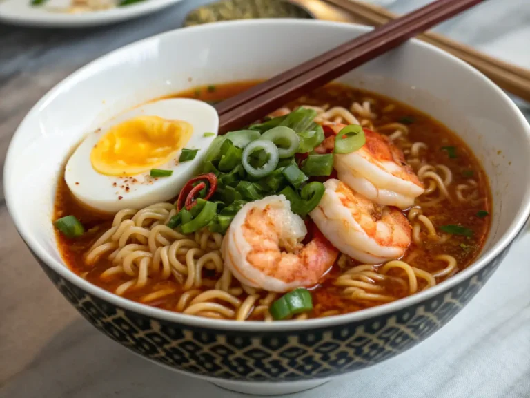 shrimp and ramen noodles