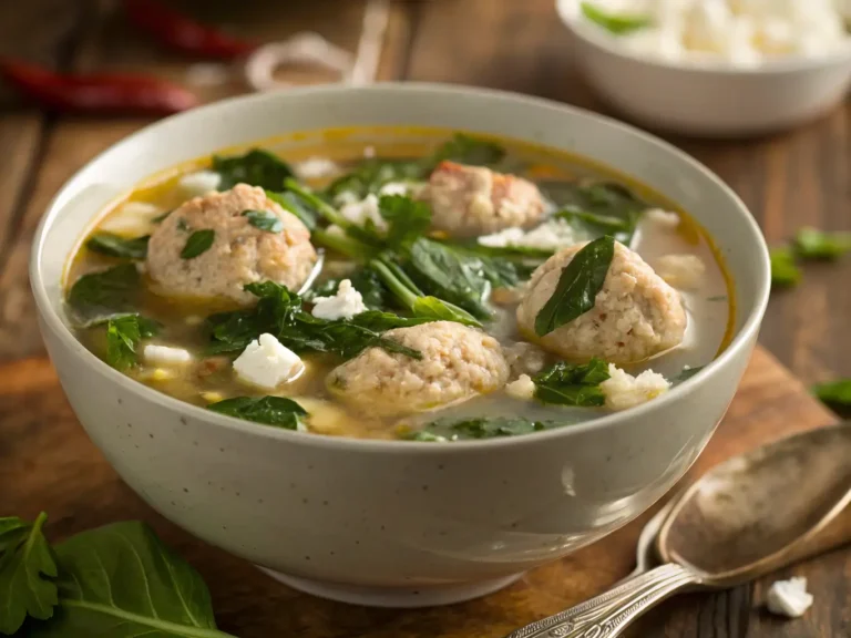 Lemony Chicken Feta Meatball Soup with Spinach: 5 Easy Tips 6 lemony chicken feta meatball soup with spinach